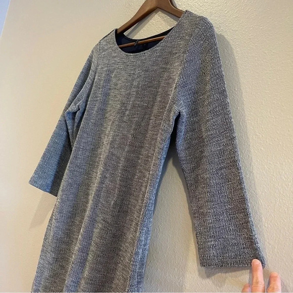 Theory Plentiful Mimi H Tweed Dress Navy M - Picture 7 of 13